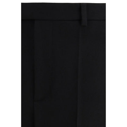 Black Fleece Wool Dress Pants