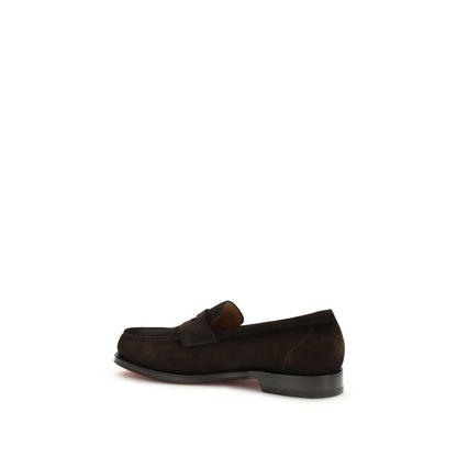 Brown Calf Leather Bos Taurus Slip-On Loafers