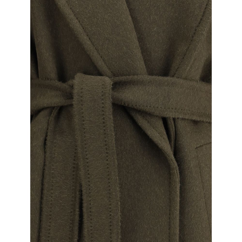 Bicolor Camel Hair  Coat