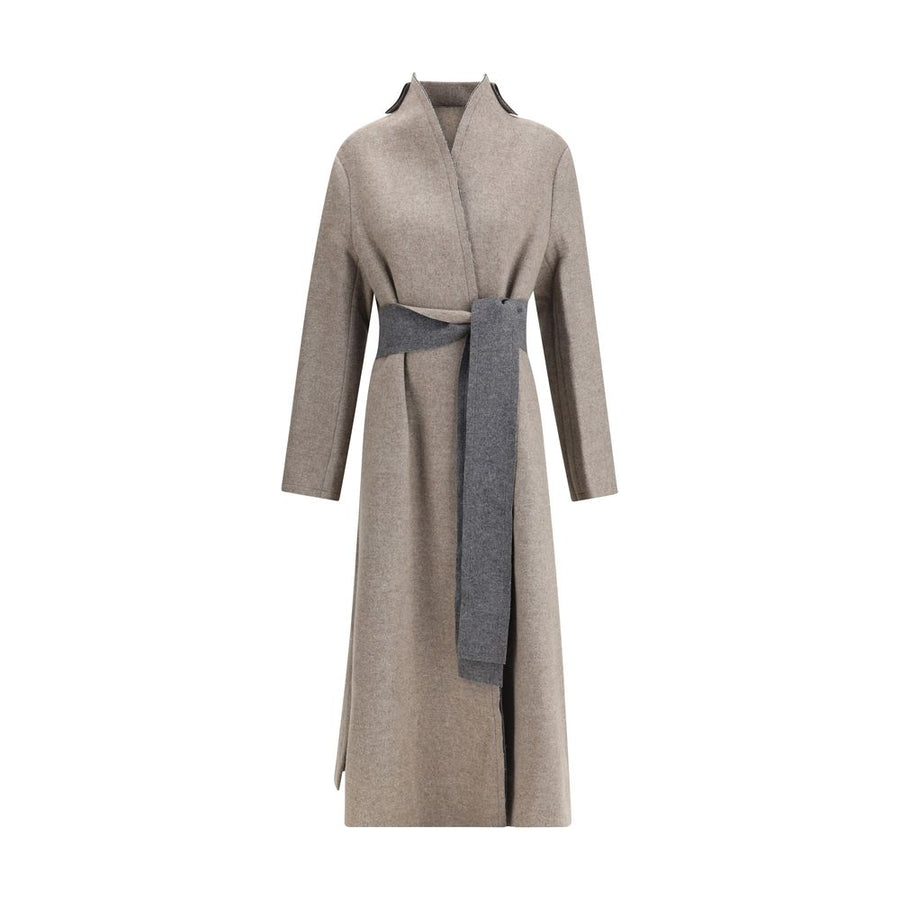 Beige Merino Wool Coat