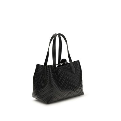 Black Napa Leather / Calf Bos Taurus Handbag