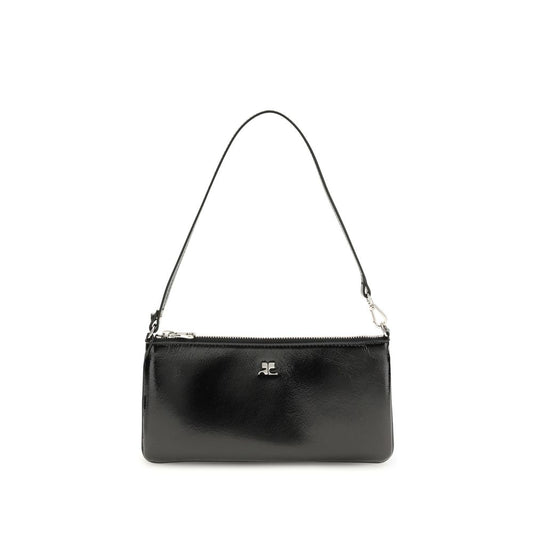 Black Cowhide Shoulder Bag