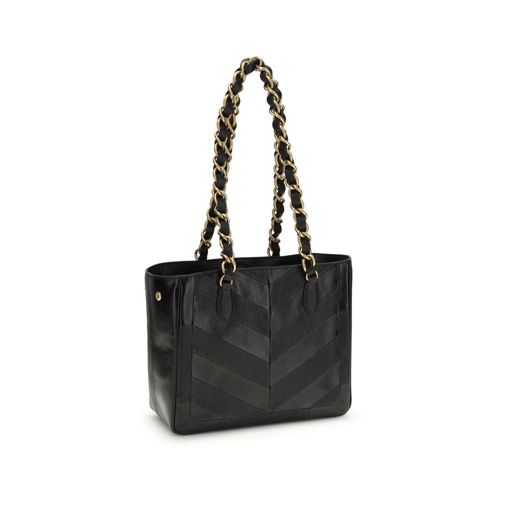 Black Napa Leather / Calf Bos Taurus Shoulder Bag