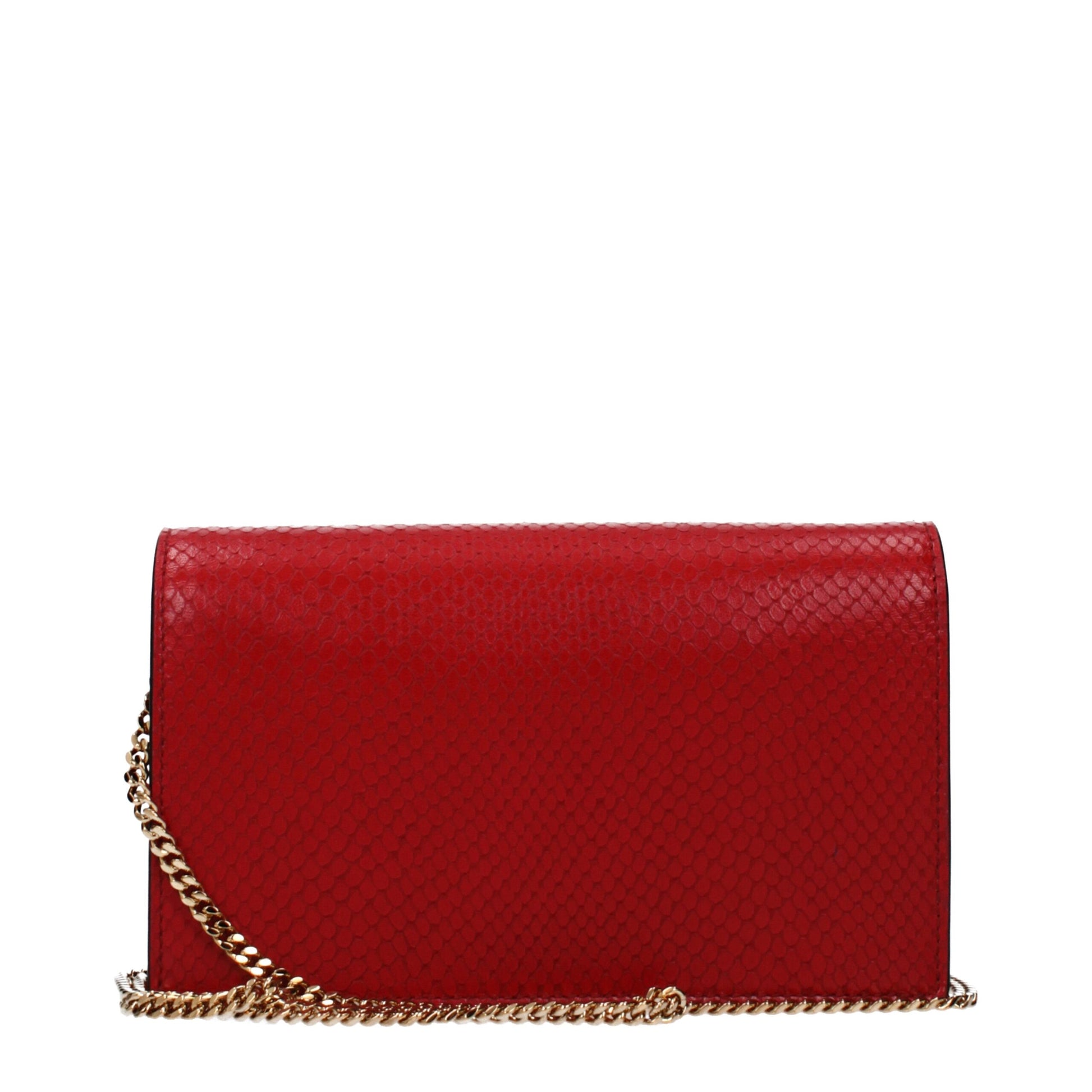 Red Leather Clutch Bag