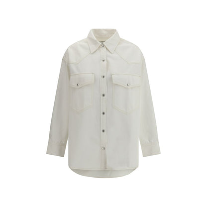 White Denim Shirt
