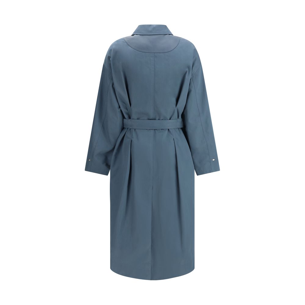 Light Blue Cotton Coat