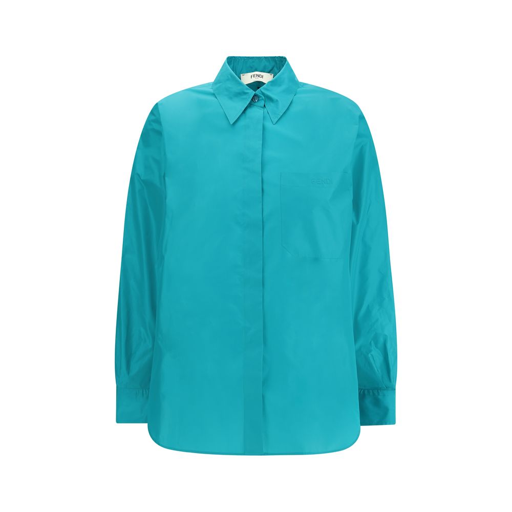 Light Blue Silk Dress Shirt