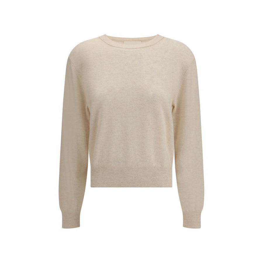 Cream Fleece Wool Sweatshirt