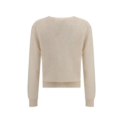 Cream Fleece Wool Sweatshirt