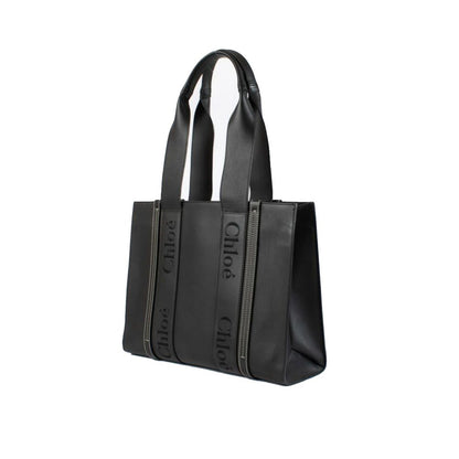 Black Leather Tote Bag