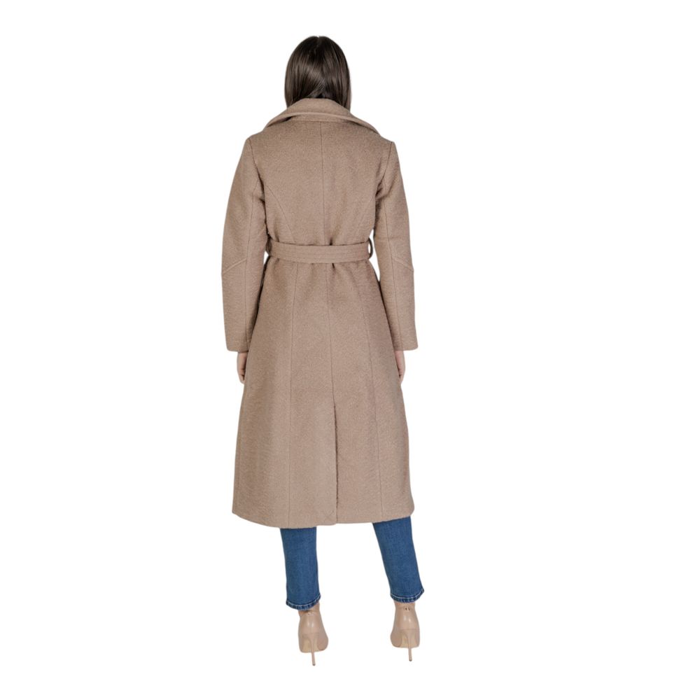 Beige Polyester Coat