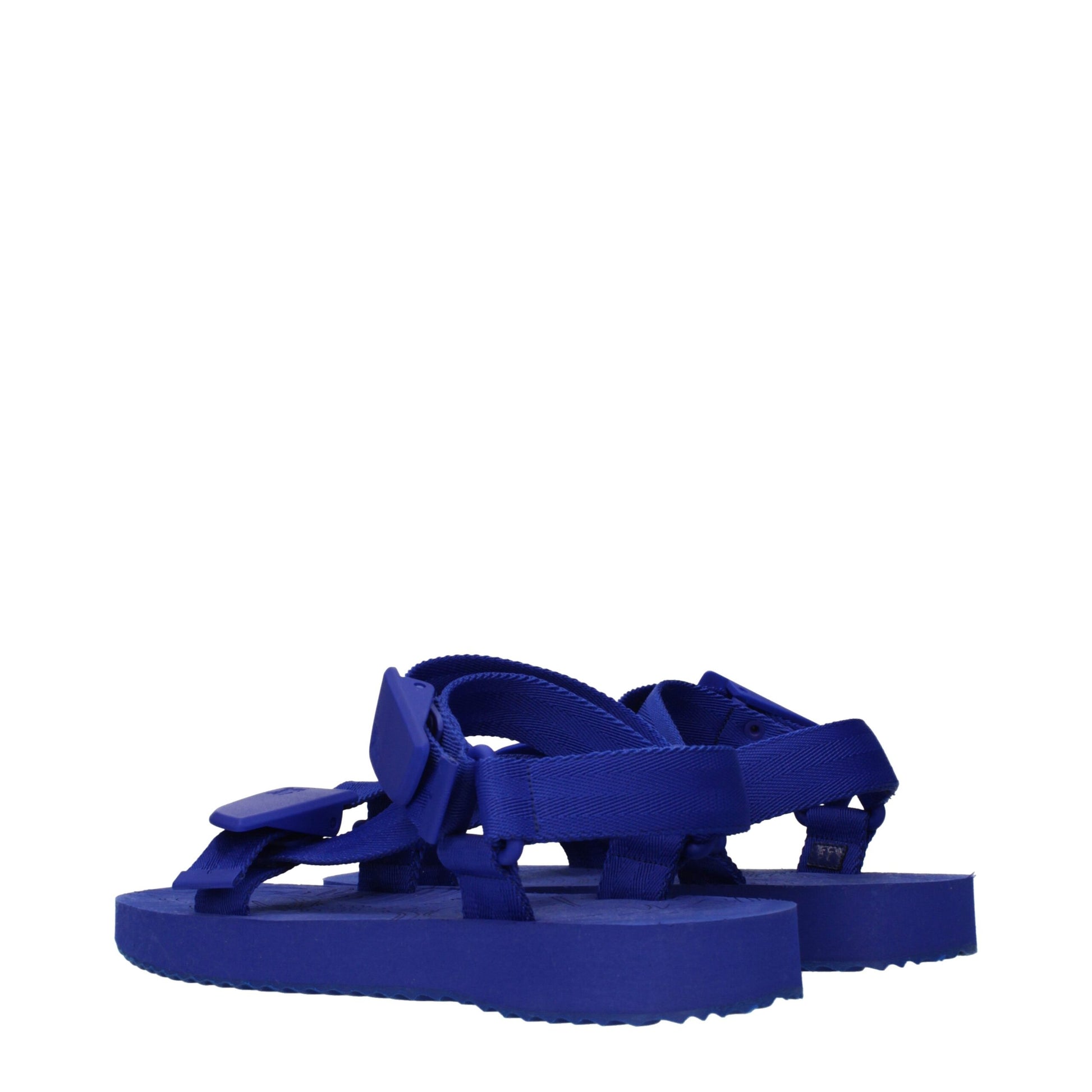 Blue Fabric Sandals