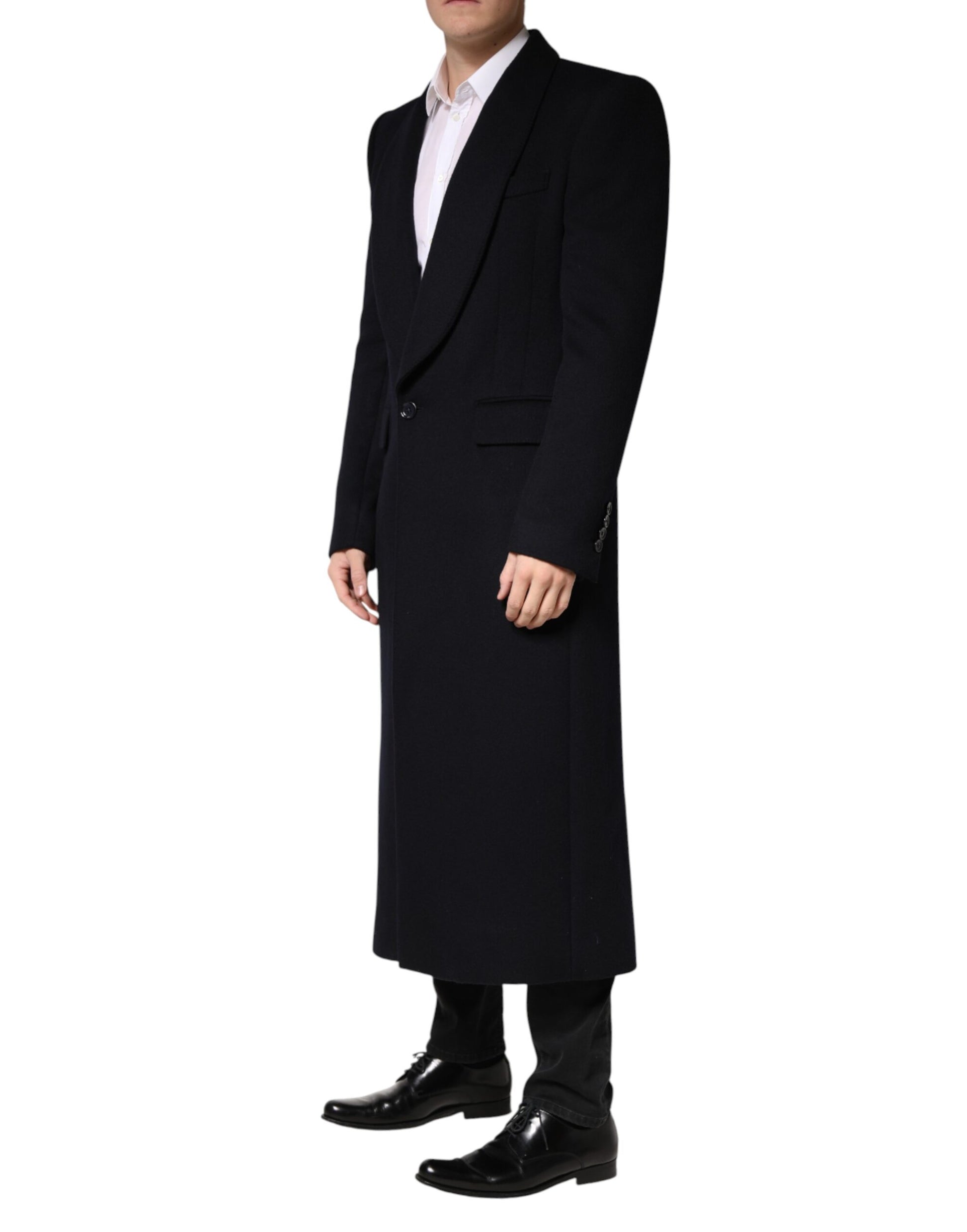 Black Single Breasted Trench Coat Jacket