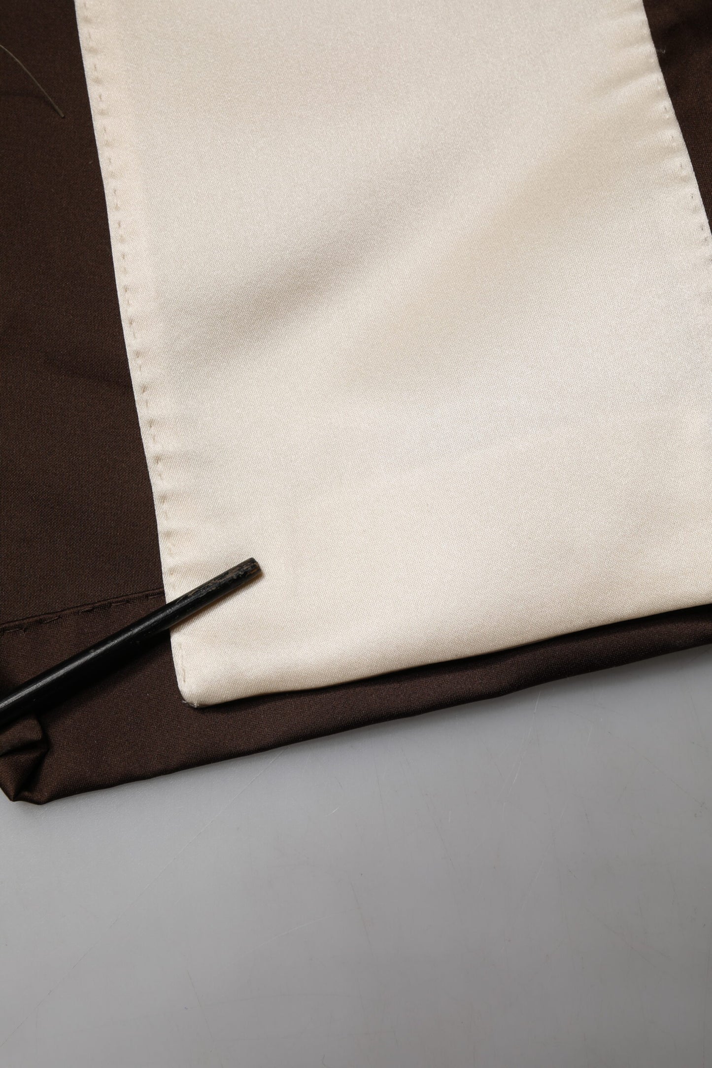 Brown Cream Lounge Belted Bathrobe Jacket