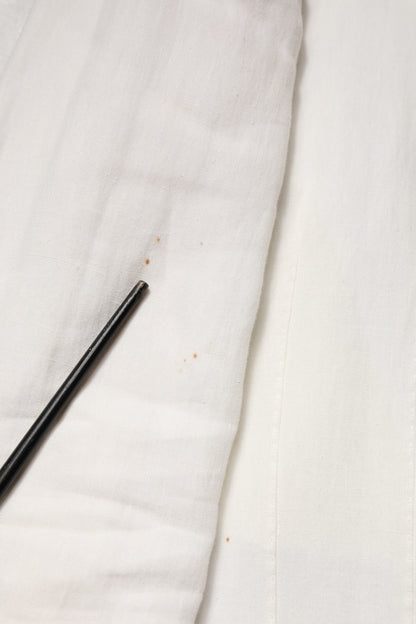 White Double Breasted Men Trench Coat Jacket