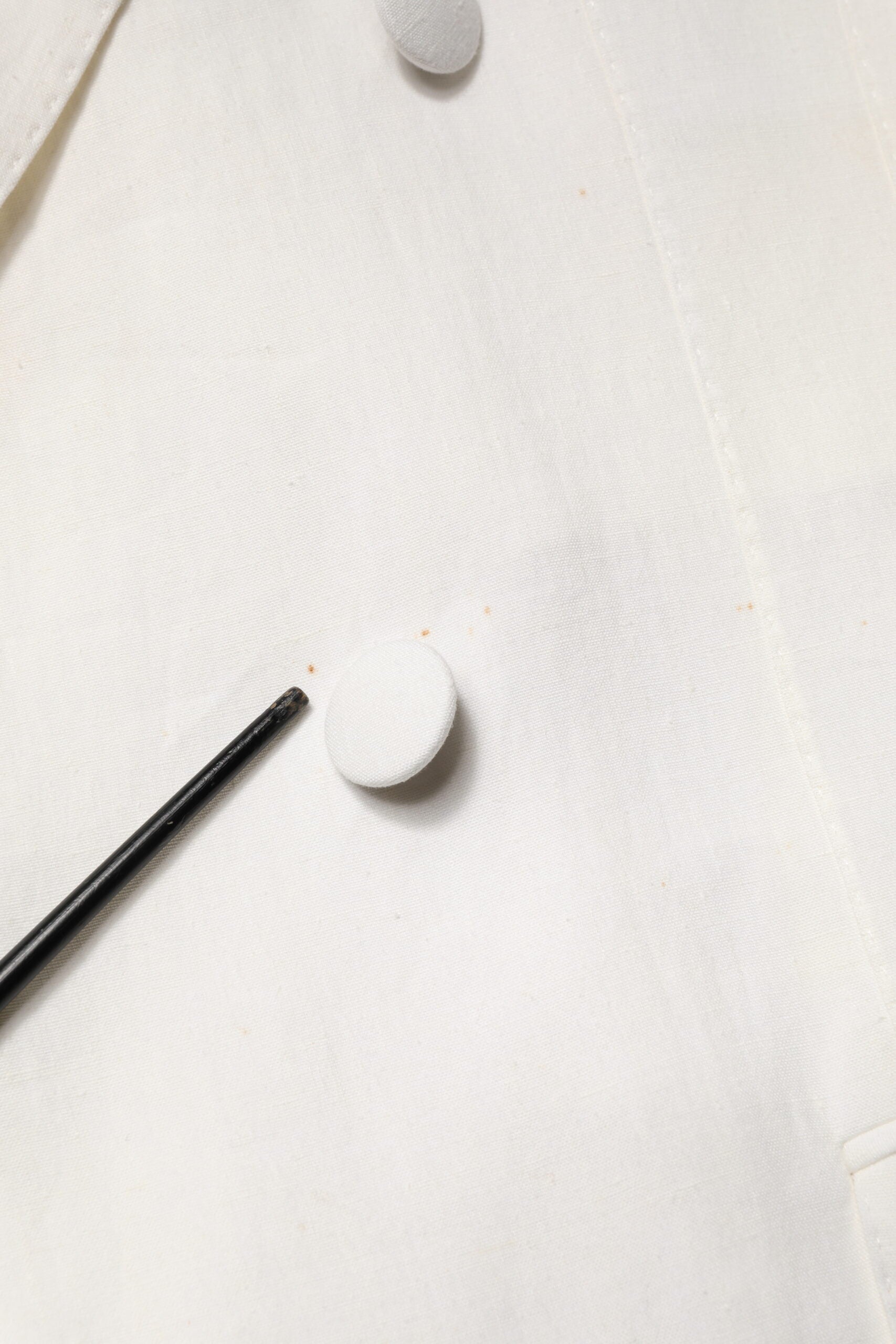 White Double Breasted Men Trench Coat Jacket