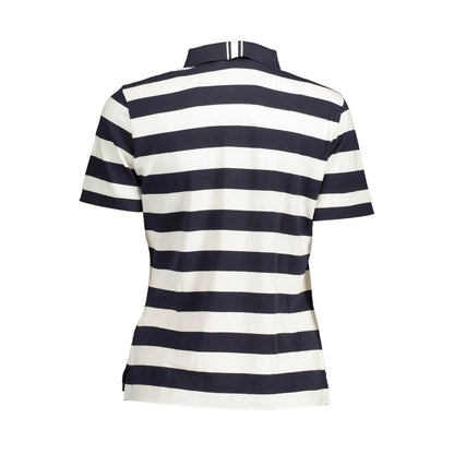 Blue Cotton Polo Shirt