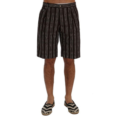 Bordeaux Cotton Bermuda Shorts