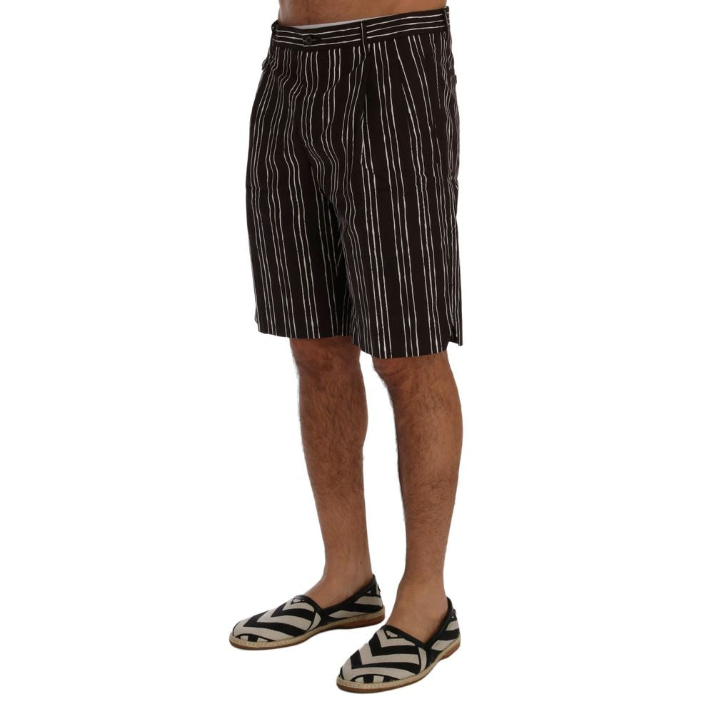 Bordeaux Cotton Bermuda Shorts