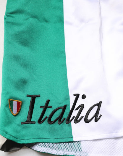 Multicolor Italia Polyester Bermuda Shorts