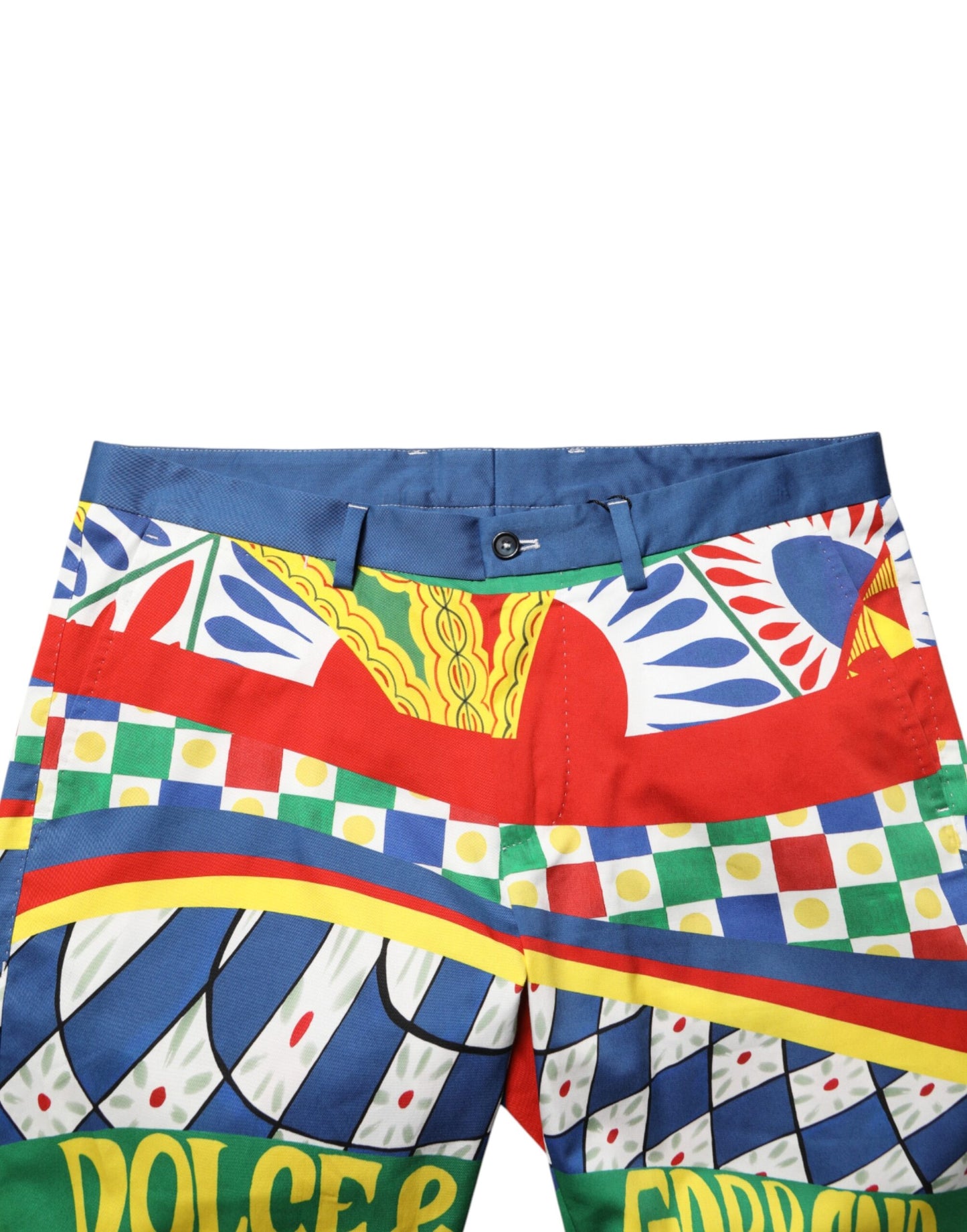 Multicolor Carretto Print Men Bermuda Shorts