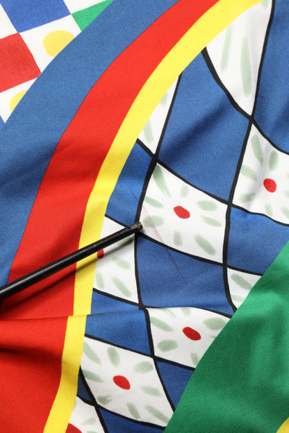 Multicolor Carretto Print Men Bermuda Shorts