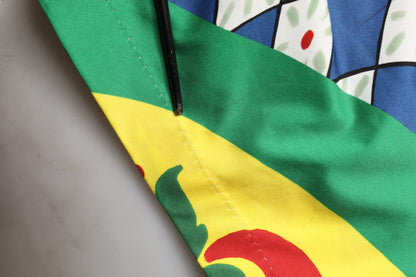 Multicolor Carretto Print Men Bermuda Shorts