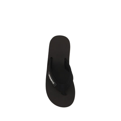 Black Polyamide Platform Sandals