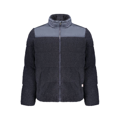 Blue Polyester Men's Jacket
