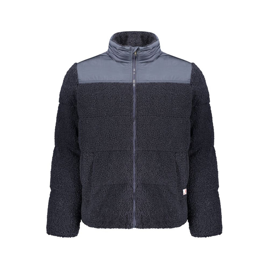 Blue Polyester Men's Jacket