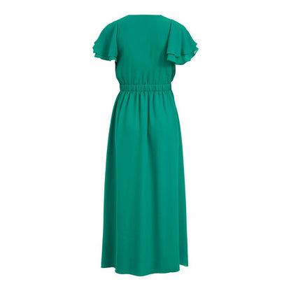 Bicolor Polyester Casual Dress