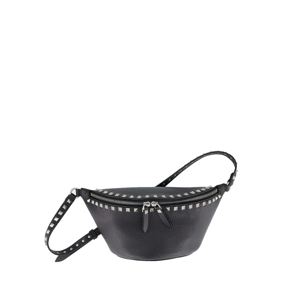 Black Calfskin Belt Bag