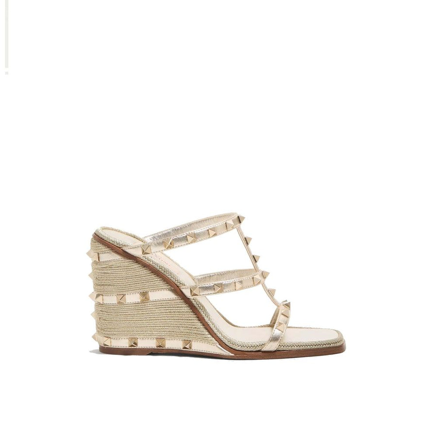 Gold Calfskin Mules