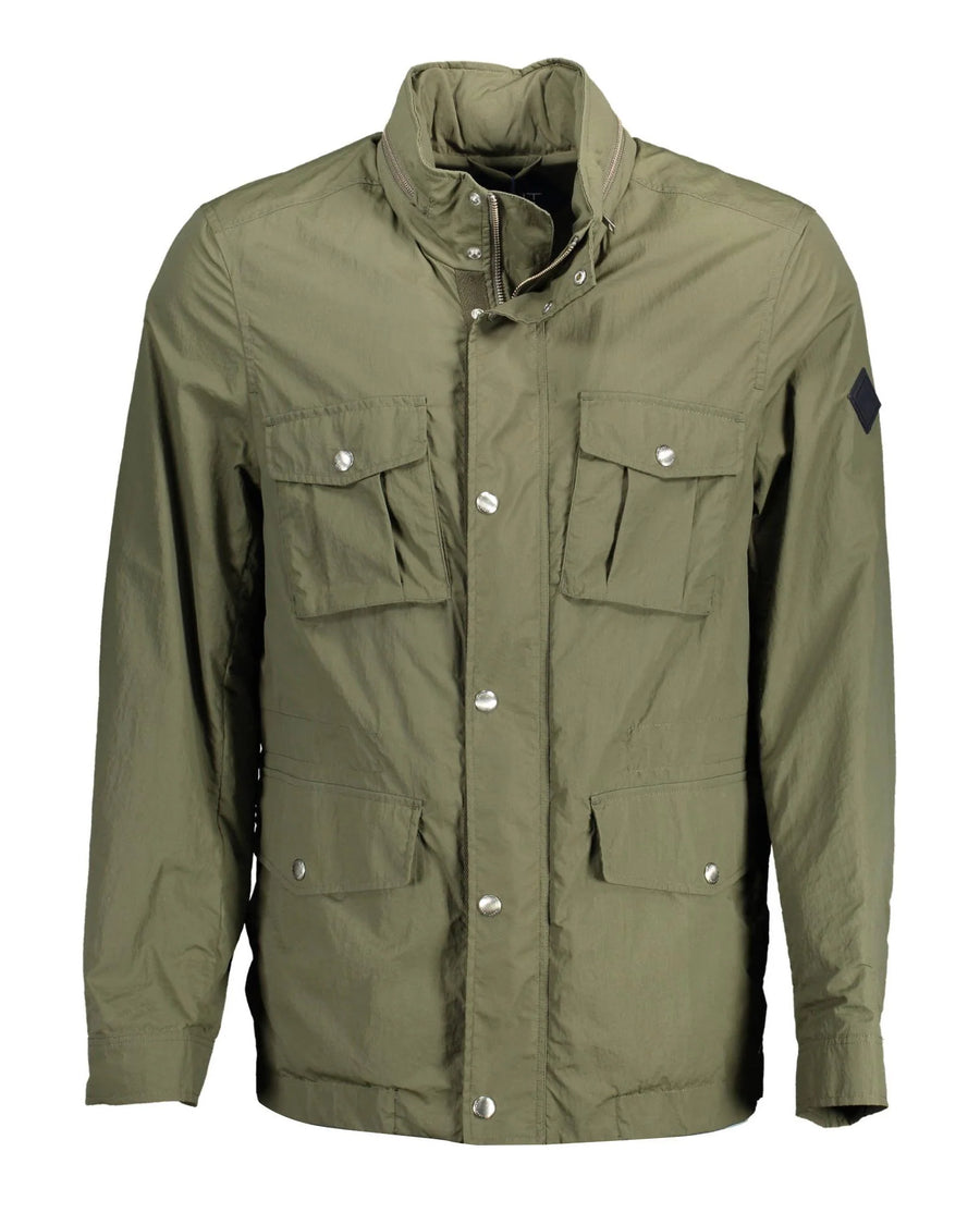 Brown Polyamide Shell Jacket