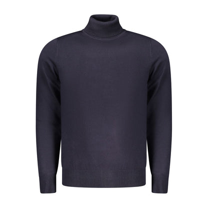 Blu Viscosa Uomo Maglia
