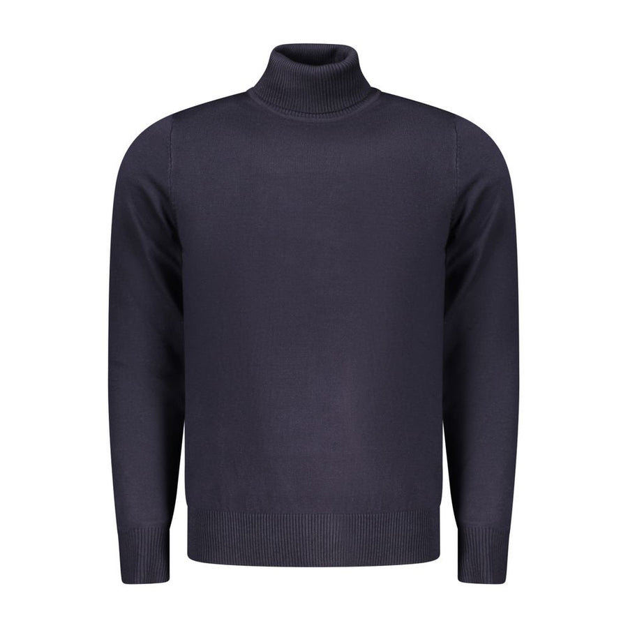 Blu Viscosa Uomo Maglia