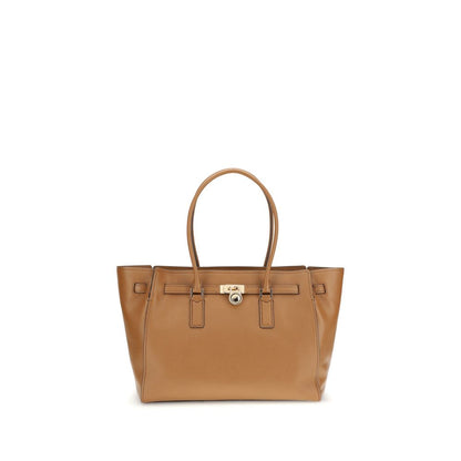 Beige Calf Leather Bos Taurus Shoulder Bag