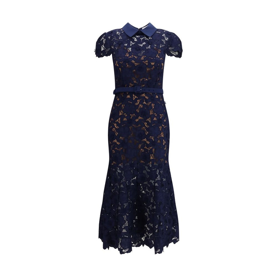 Blue Polyester Cocktail Dress