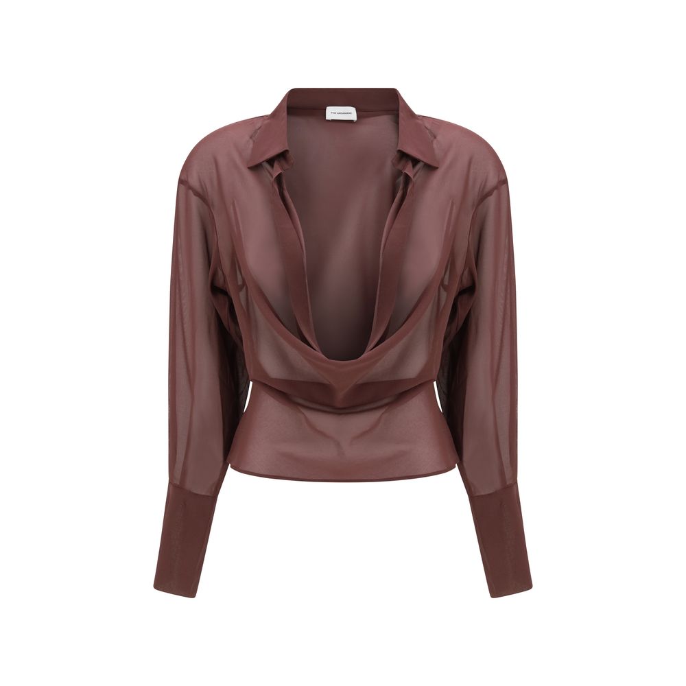 Purple Silk Blouse