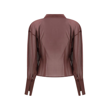 Purple Silk Blouse