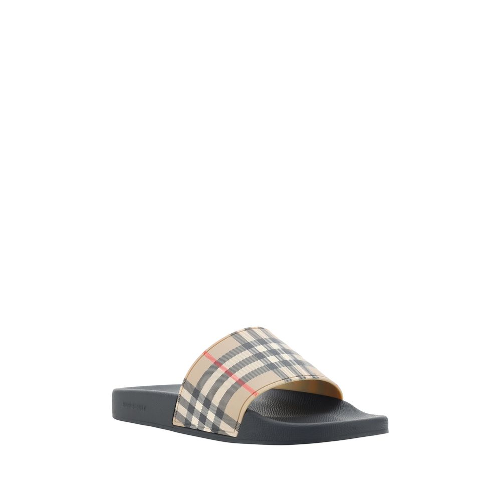 Brown Polyethylene Flat Sandals
