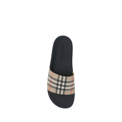 Brown Polyethylene Flat Sandals