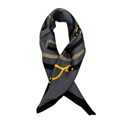 Black Silk Women Scarf