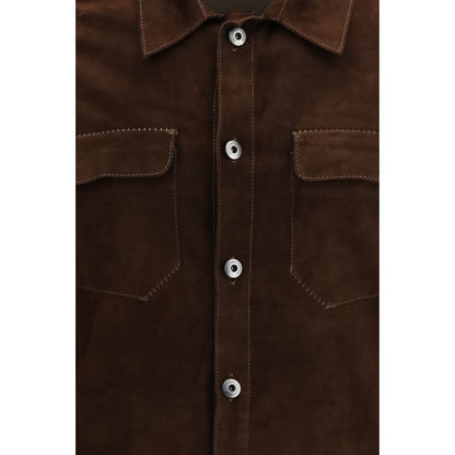 Brown Calf Leather Bos Taurus Bomber