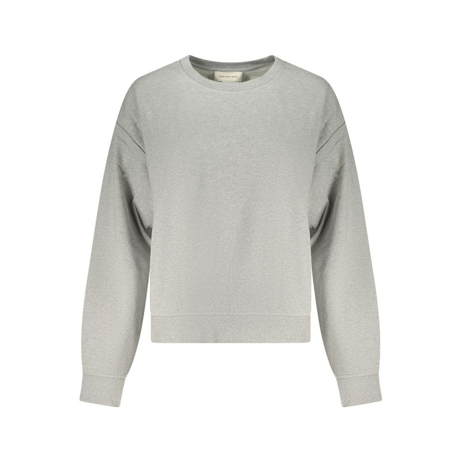 Grigio Cotton Women Sweatshirt
