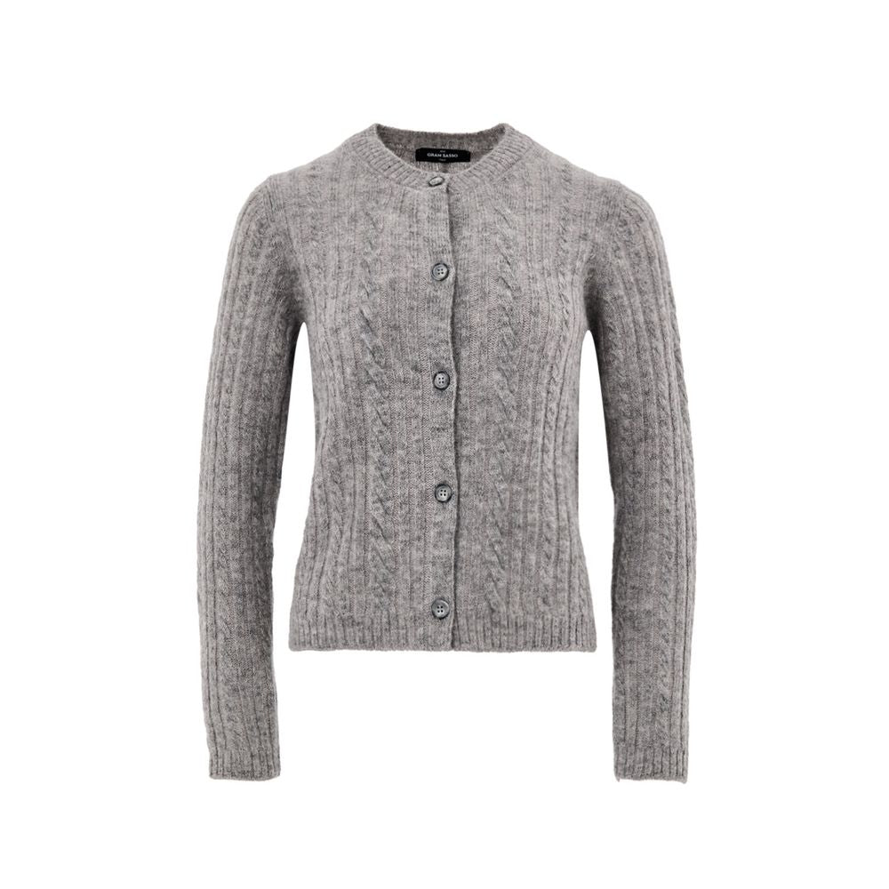 Gray Wool Cardigan