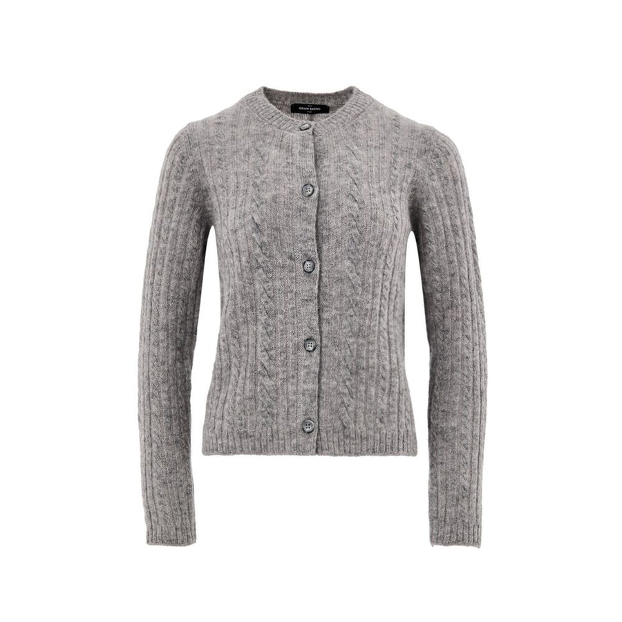 Gray Wool Cardigan