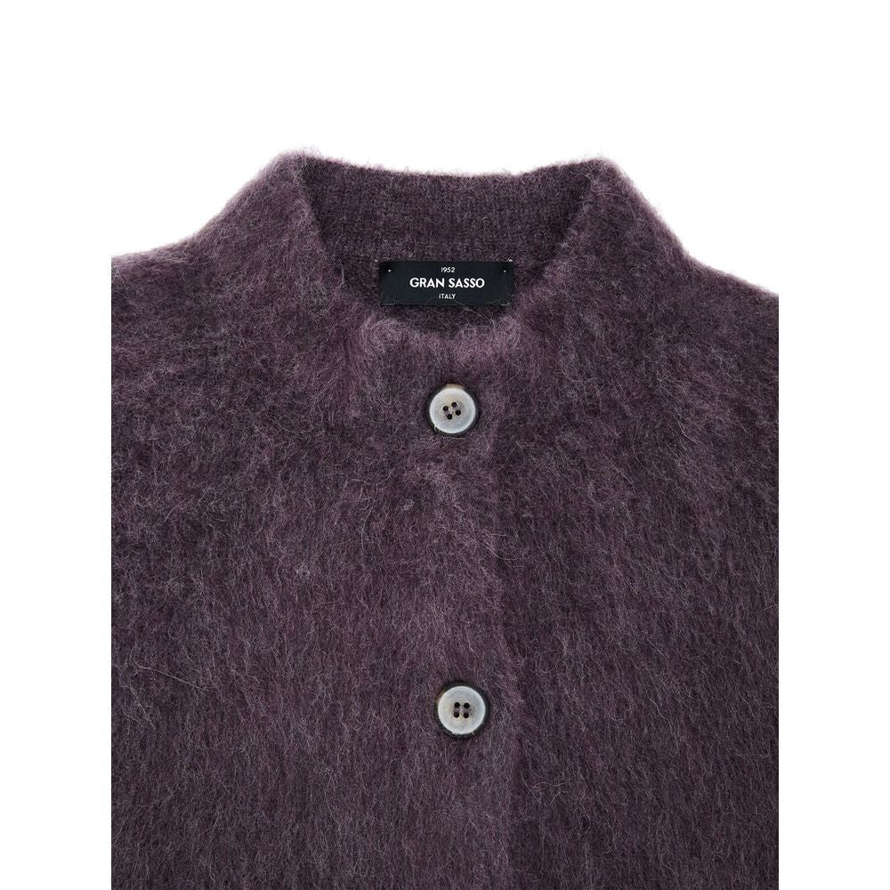 Bordeaux Wool Cardigan