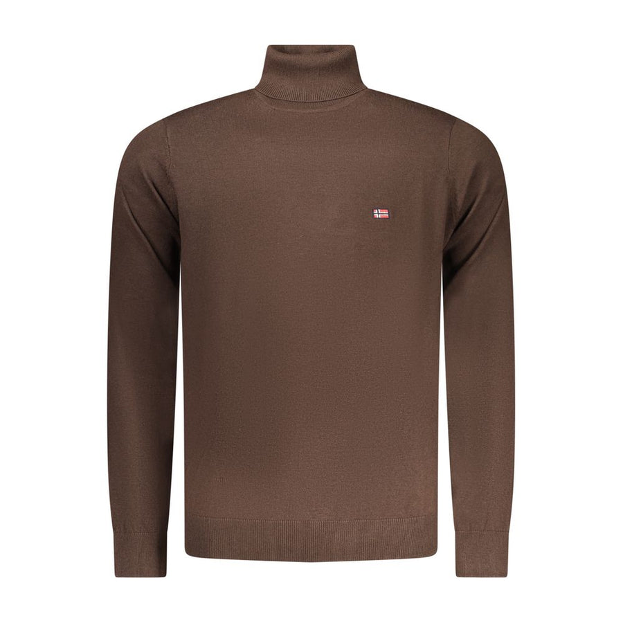 Marrone Poliammide Men Sweater
