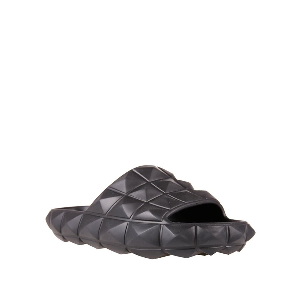 Black Rubber Slippers